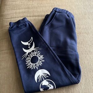 Shein Womens Letter Graphic Drawstring Sweatpants